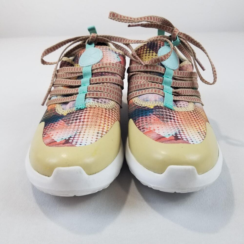 Inkkas Shoes Womens Size 8 Multicolor Geometric Mesh Athletic Comfort Sneakers - Picture 6 of 10